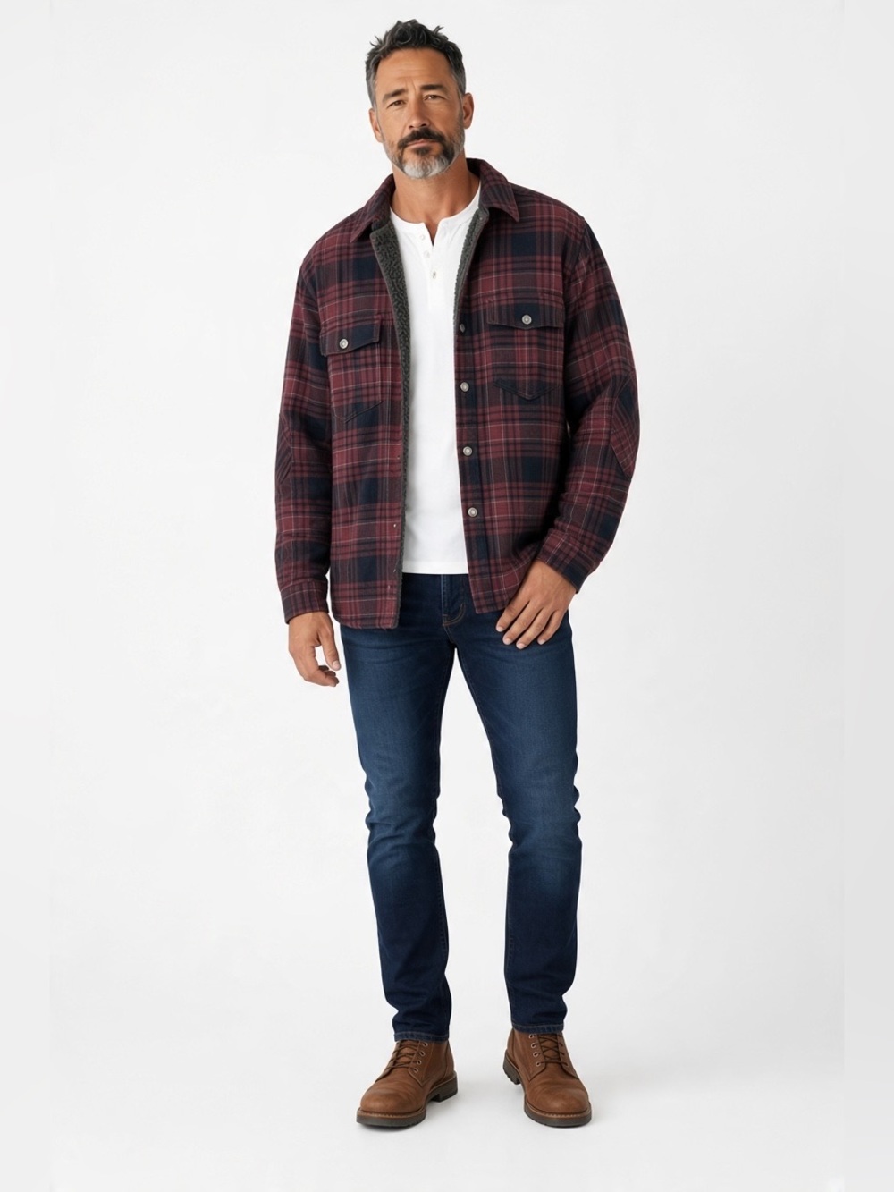 Windriver HyperDri 1 Water Repellent Plaid Sherpa Lined Flannel Jacket New LRG